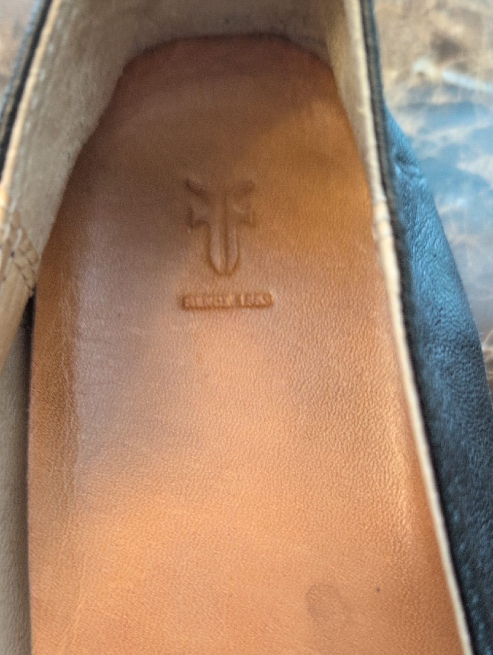 Frye Black Leather Slip-On Loafers - Picture 5 of 5